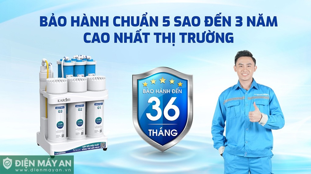 Máy lọc nước RO Karofi KAQ-U03 Pro 10 lõi